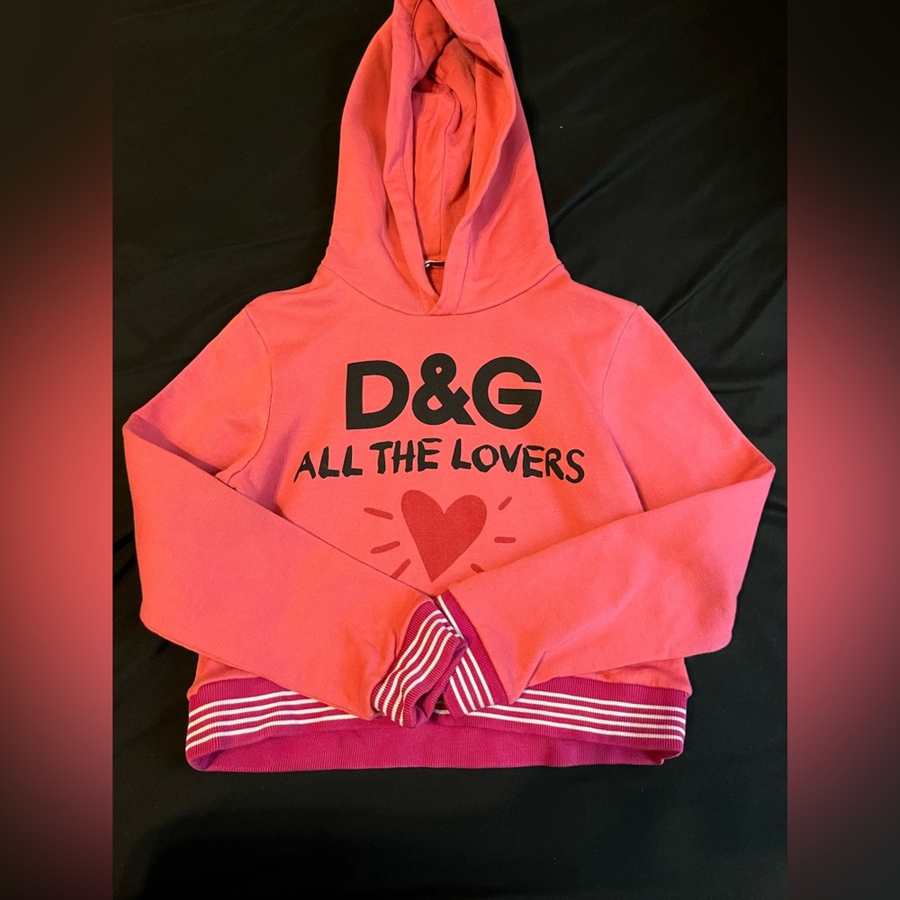 Girls pink hoody